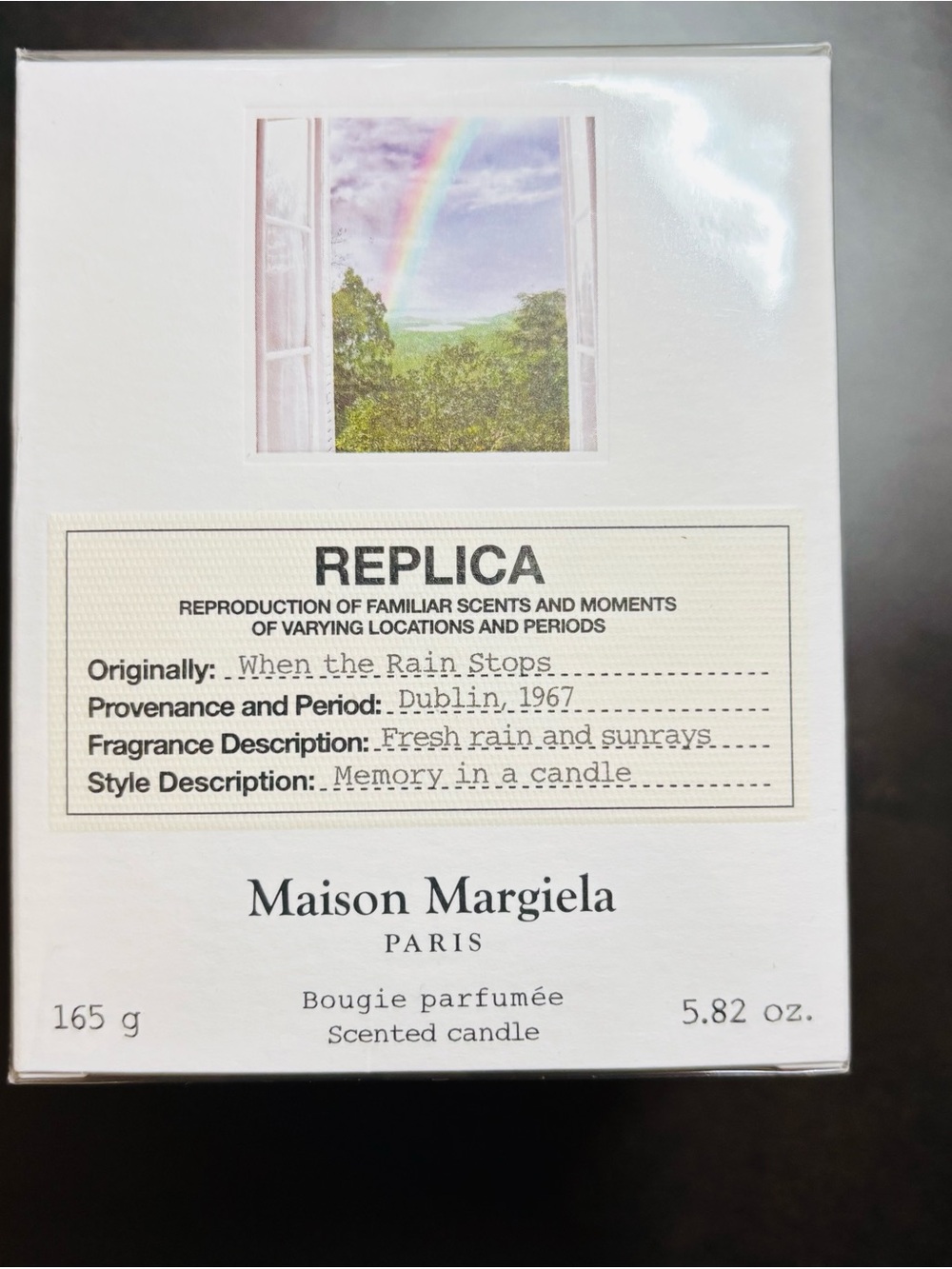 Maison Margiela When the Rain Stops Scented Candle 5.82 oz NIB